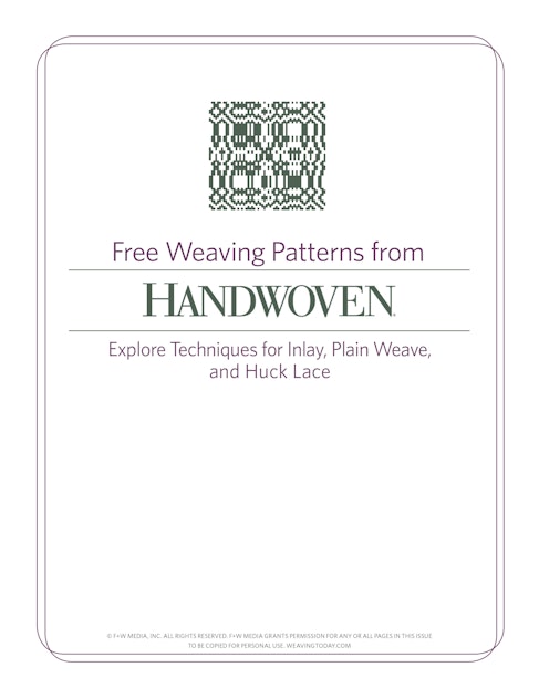 5 Free Handweaving Projects Exploring Inlay, Plain Weave, and Huck Lace