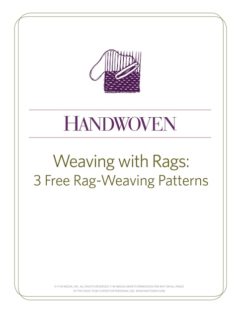 Free eBook 3 Free Rag Weaving Patterns Handwoven Library