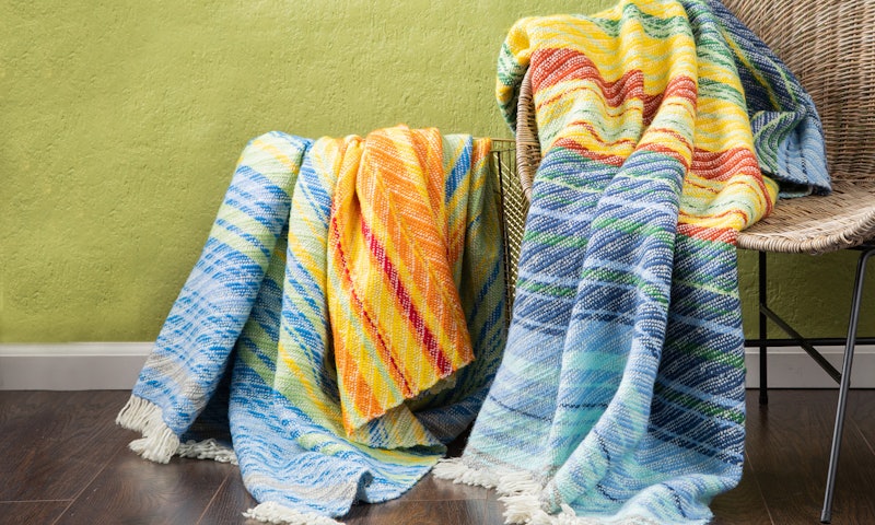 A Year to Remember Blankets by Robin Lynde is a wonderful way to create a snapshot of a year. Read more about them in Handwoven Nov/Dec 2022. Photo by Matt Graves