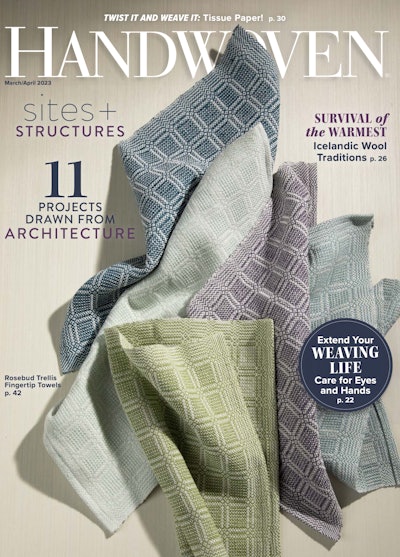 Cover of Handwoven March/April 2023 