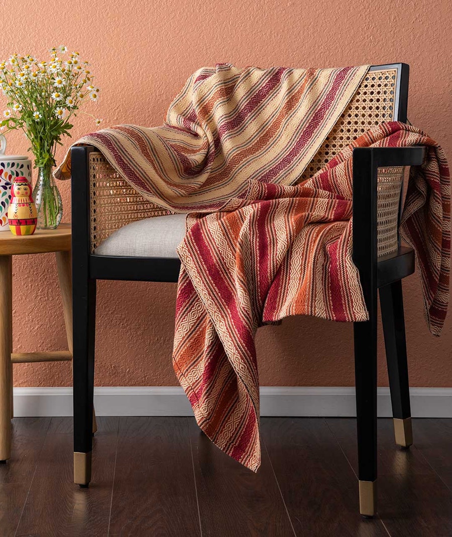 Candy Stripe Blankets WIF Handwoven Library