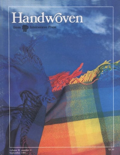 Cover of Handwoven September/October 1981