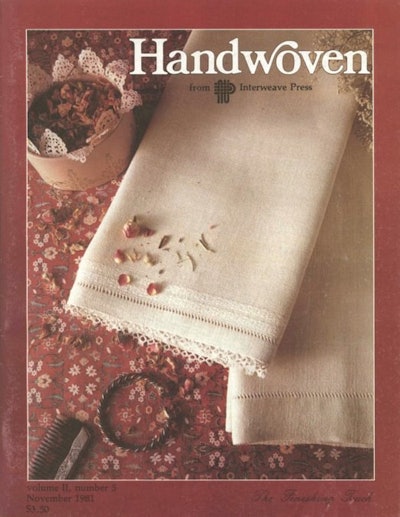 Cover of Handwoven November/December 1981