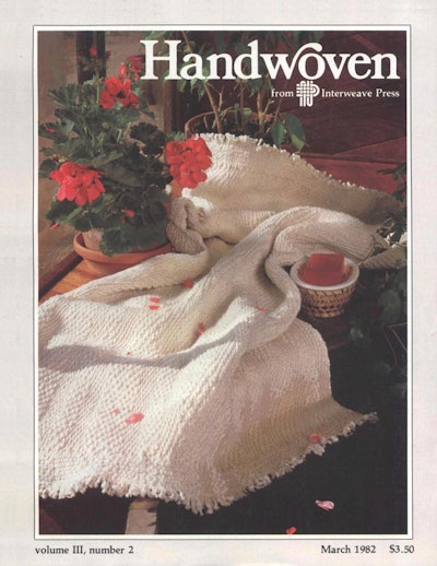 Cover of Handwoven March/April 1982