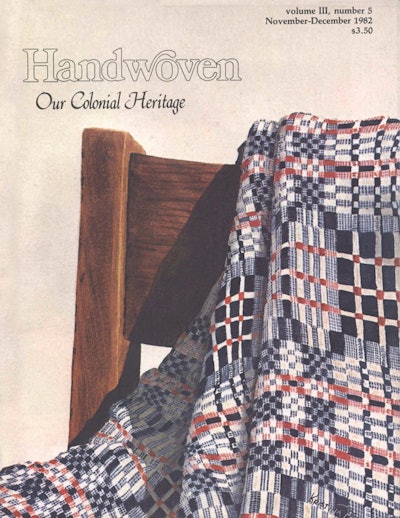 Cover of Handwoven November/December 1982