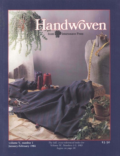 Cover of Handwoven January/February 1984