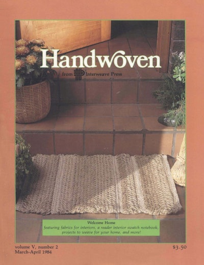 Cover of Handwoven March/April 1984