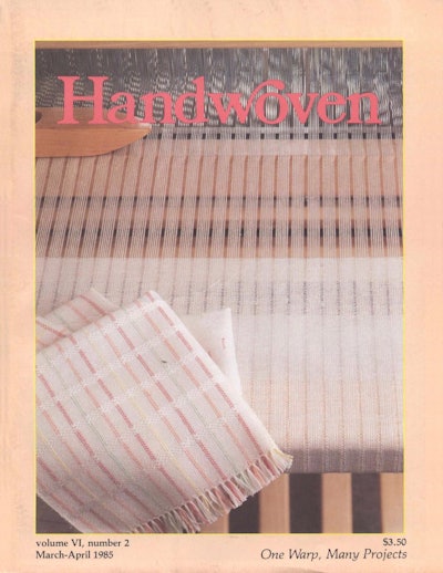 Cover of Handwoven March/April 1985