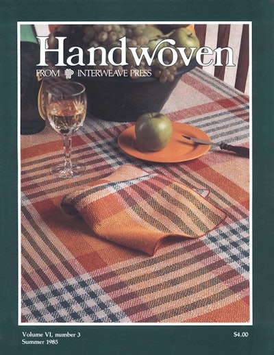 Cover of Handwoven May/June 1985