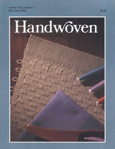 Cover of Handwoven May/June 1986