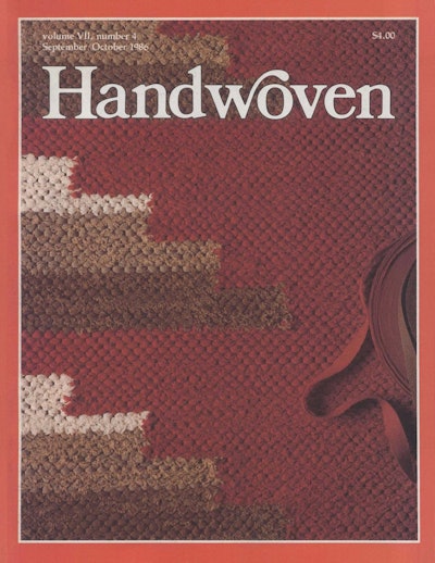 Cover of Handwoven September/October 1986