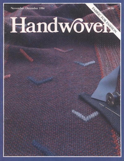 Cover of Handwoven November/December 1986