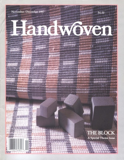 Cover of Handwoven November/December 1987
