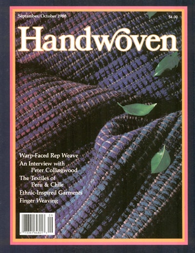 Cover of Handwoven September/October 1988