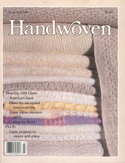 Cover of Handwoven March/April 1989
