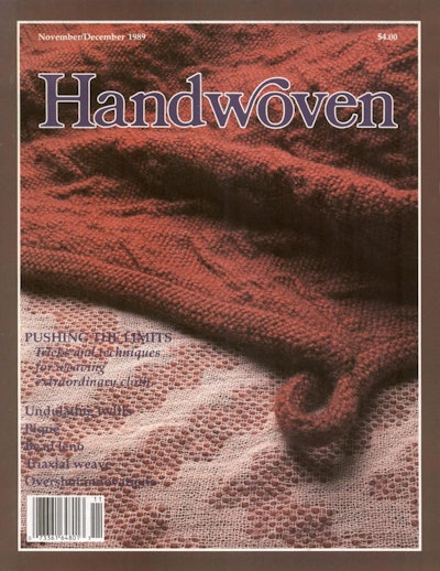 Cover of Handwoven November/December 1989
