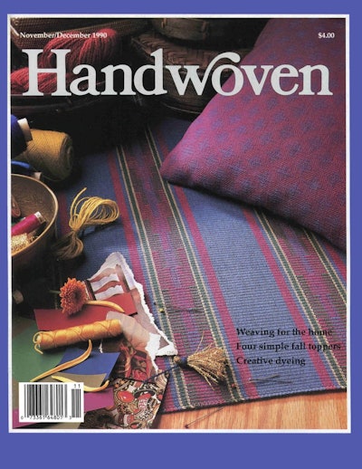 Cover of Handwoven November/December 1990