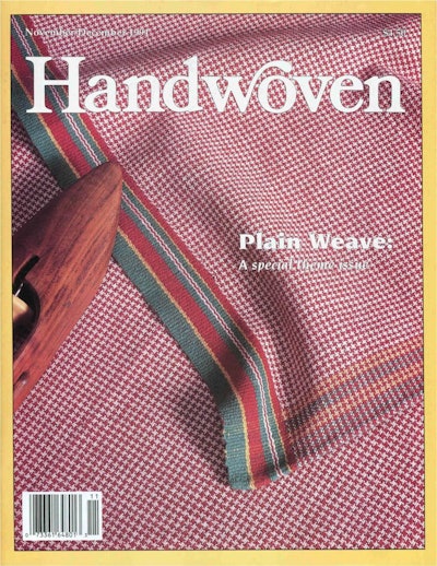 Cover of Handwoven November/December 1991