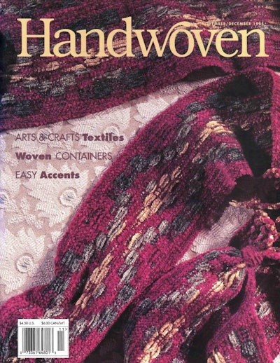 Cover of Handwoven November/December 1995