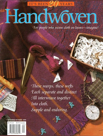 Cover of Handwoven September/October 1999