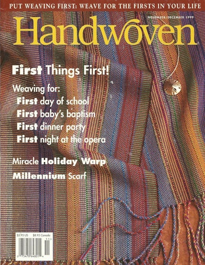 Cover of Handwoven November/December 1999
