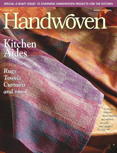 Cover of Handwoven March/April 2002