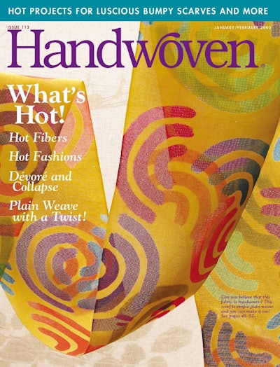 Cover of Handwoven January/February 2003