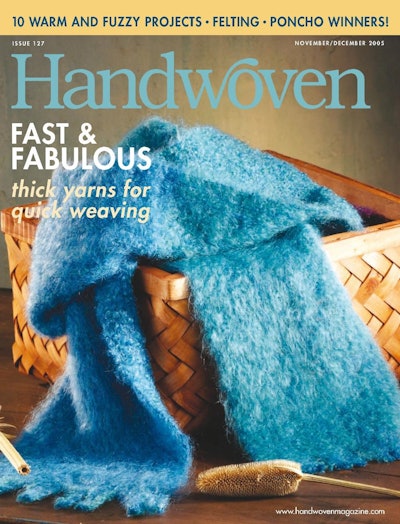 Cover of Handwoven November/December 2005