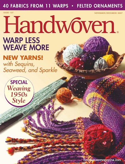 Cover of Handwoven November/December 2007