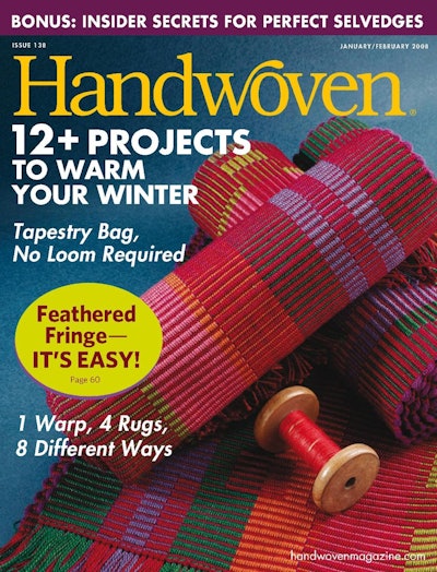 Cover of Handwoven January/February 2008