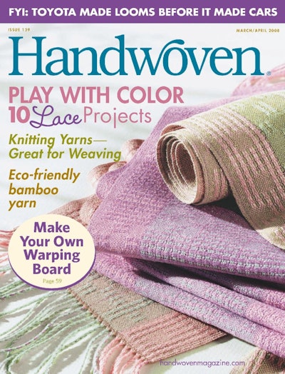 Cover of Handwoven March/April 2008