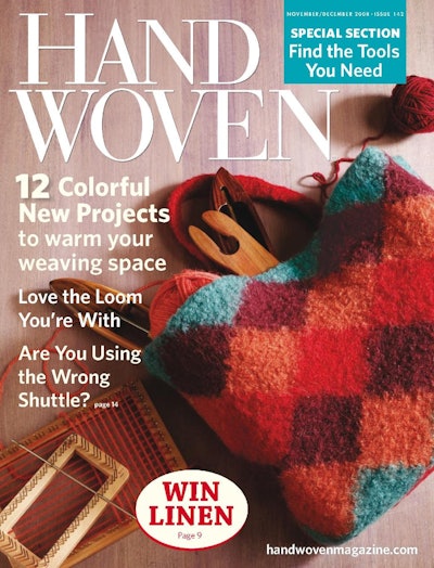 Cover of Handwoven November/December 2008