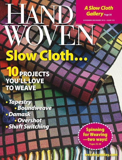 Cover of Handwoven November/December 2010