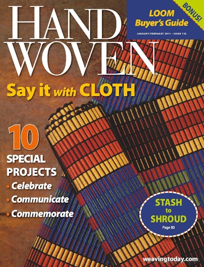 Cover of Handwoven January/February 2011