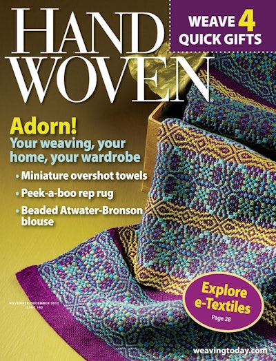 Cover of Handwoven Nov/Dec 2012