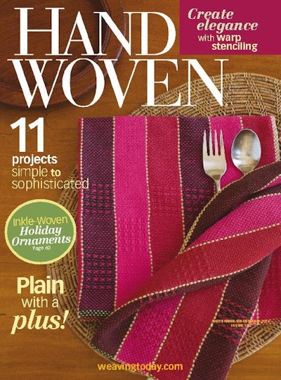 Cover of Handwoven November - December 2014