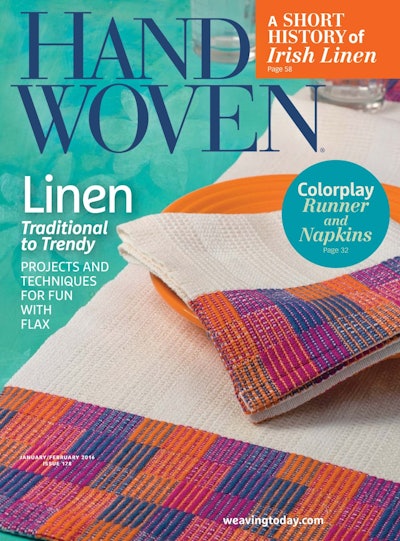Cover of Handwoven January - February 2016