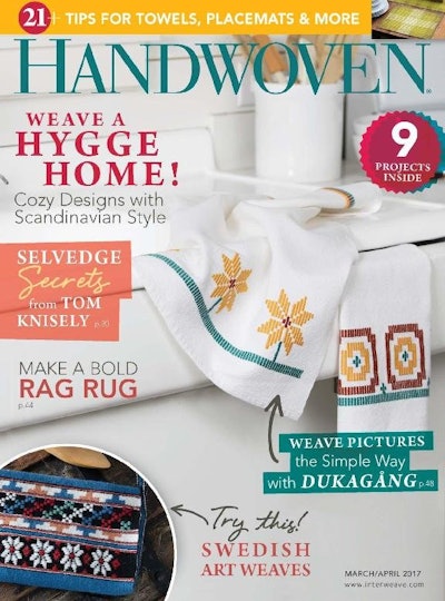 Cover of Handwoven March/April 2017