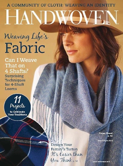 Cover of Handwoven March/April 2018