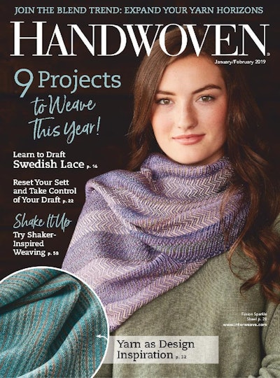 Cover of Handwoven January - February 2019