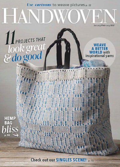 Cover of Handwoven January/February 2021