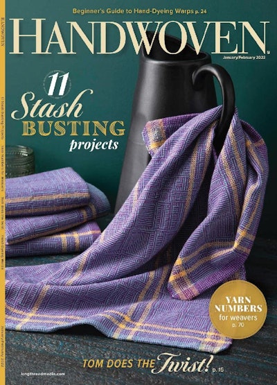 Cover of Handwoven January/February 2022