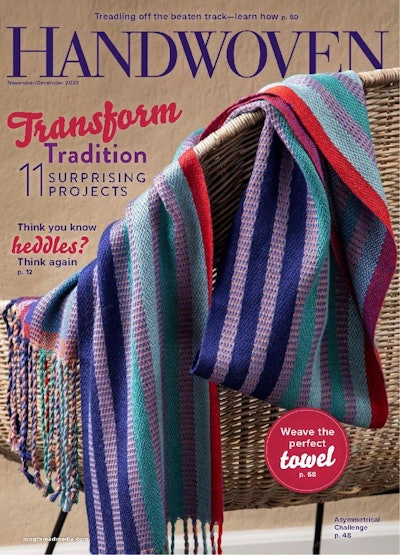 Cover of Handwoven November/December 2022