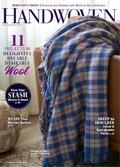 Cover of Handwoven January/February 2023