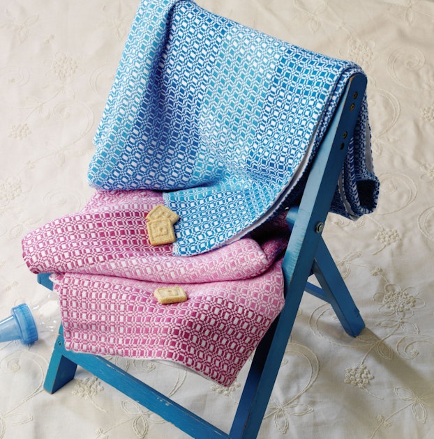 Bamboo Baby Blankets in Monk’s Belt Handwoven Library