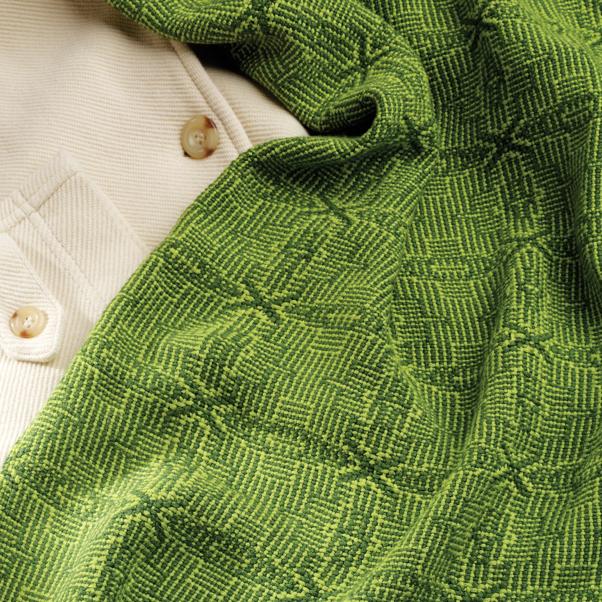 A Bamboo Shawl in Shadow Weave | WIF Image