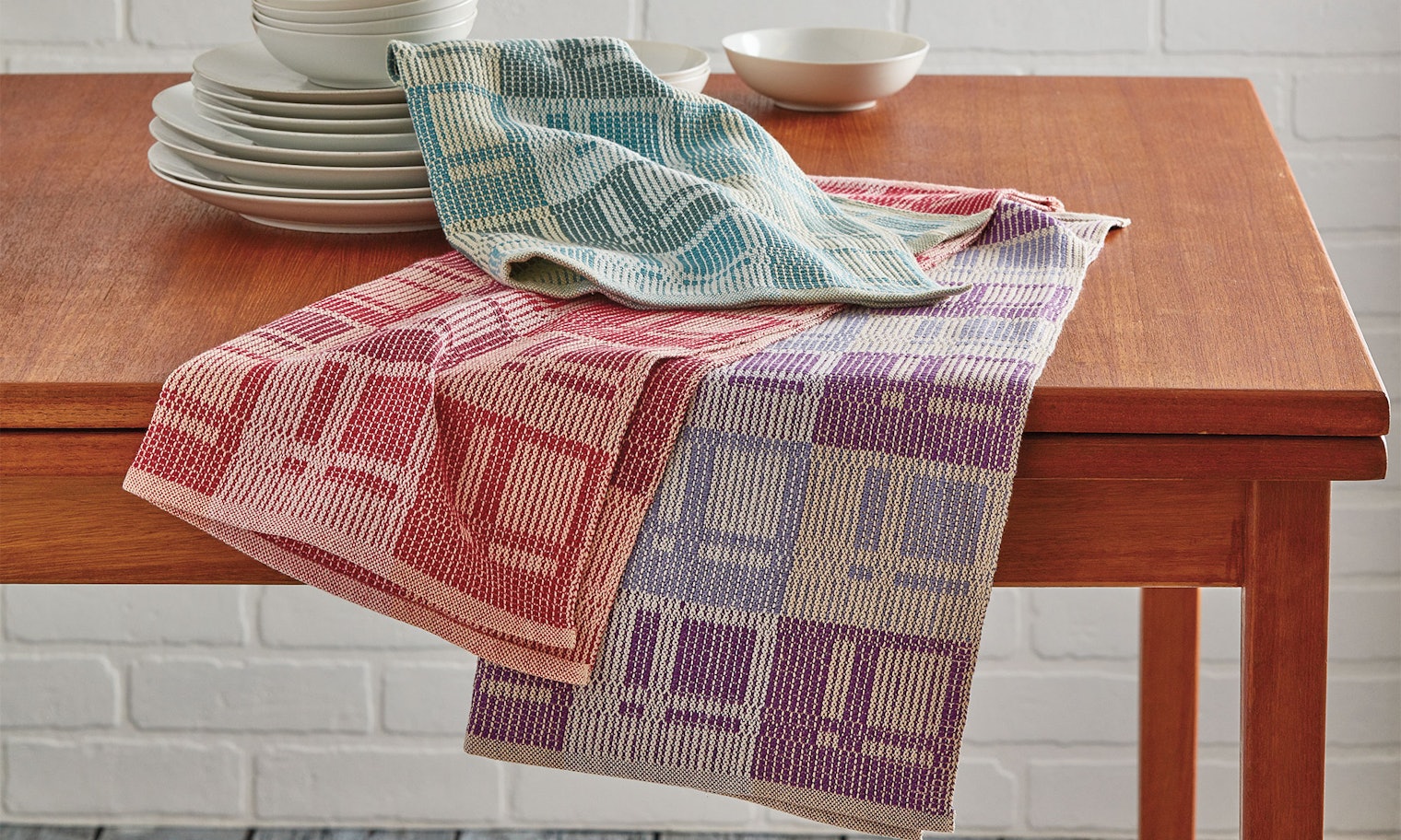 Towels in a Modern Arrangement by Linda Gettmann. Photo by George Boe