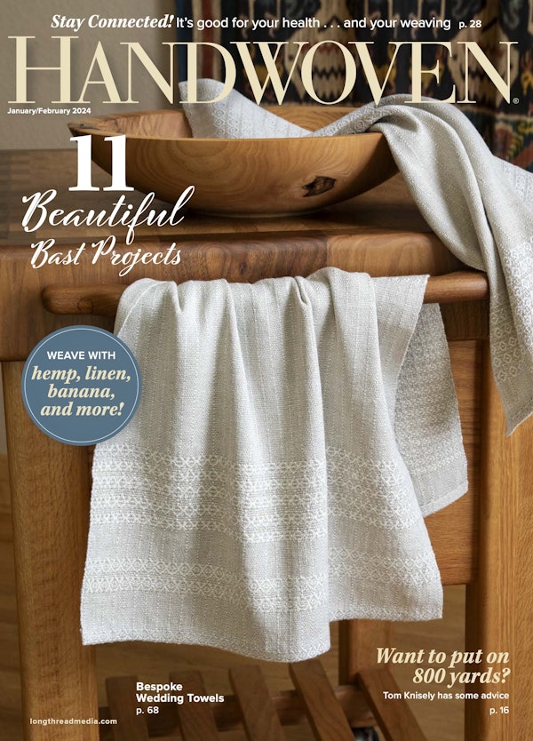 Cover of Handwoven Jan/Feb 2024