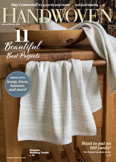 Cover of Handwoven Jan/Feb 2024