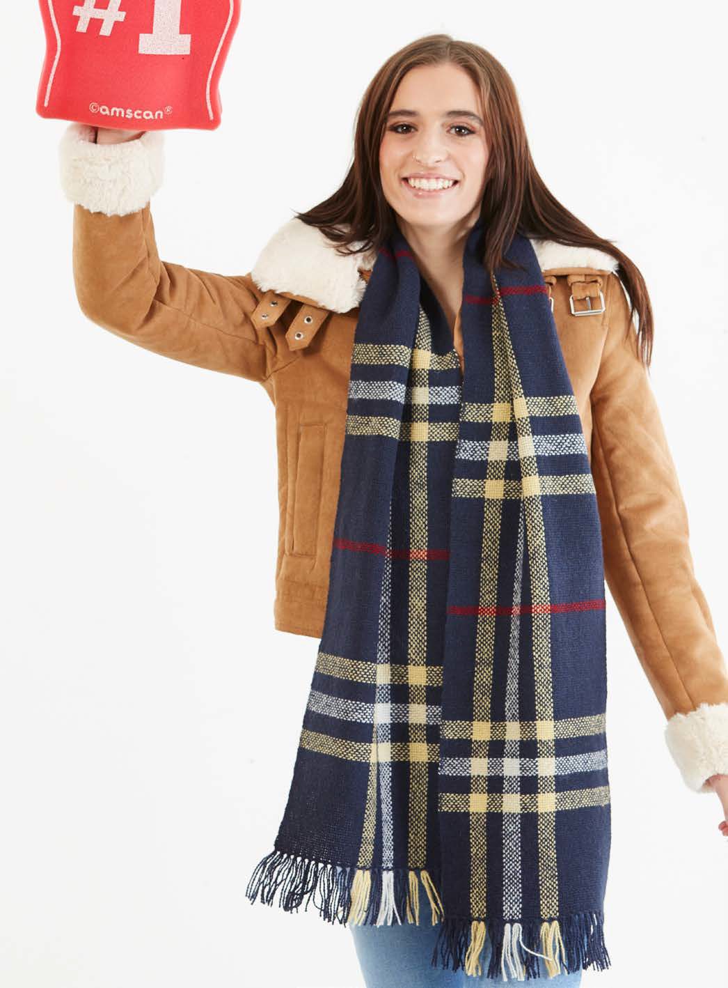 Team Colors Scarf Pattern (Navy) Image